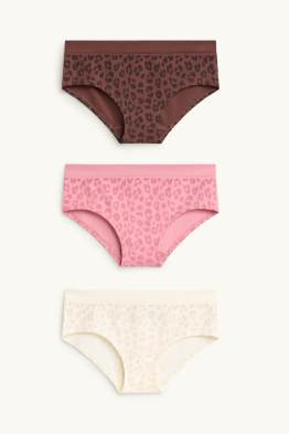 Multipack 3er - Boxershorts - seamless - Leo-Print