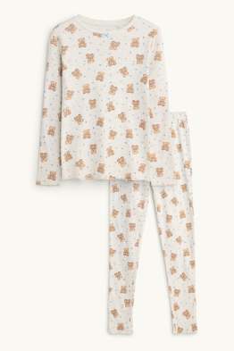 Teddy bear - pointelle pyjamas - 2 piece
