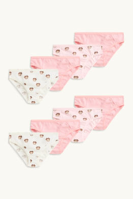 Set van 8 - teddybeer - slip