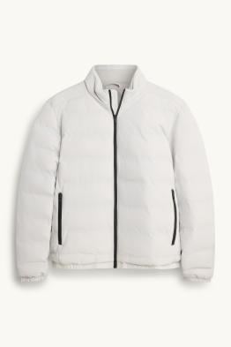 Jas met stiksels - gevoerd