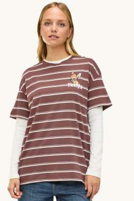 T-Shirt - Oversized - gestreift - Bambi