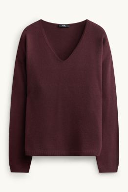 Pull avec encolure en V