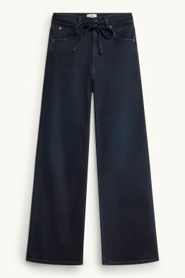 Wide leg jeans - mid waist - jog denim - LYCRA ®