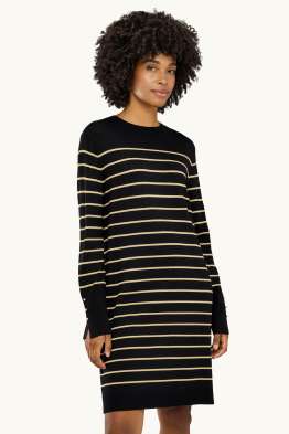 Vestit de punt - straight fit - de ratlles