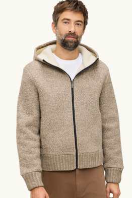 Zip-through hoodie