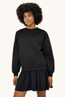 Sweatkleid - Straight Fit - 2-in-1-Look