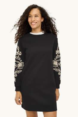 Vestit de punt de xandall - straight fit - brodat - de flors