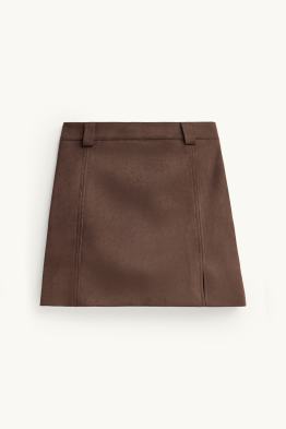 Faldilla pantaló - pell girada sintètica
