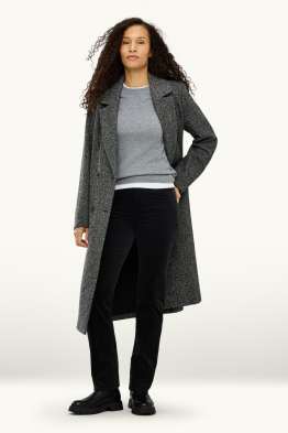 Corduroy broek - high waist - straight fit- LYCRA ®