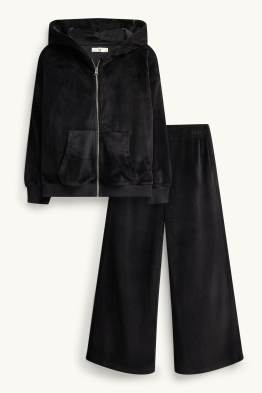 Set - sweatvest met capuchon en joggingbroek - 2-delig