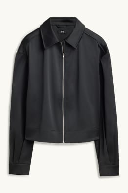 Satin bomber jacket