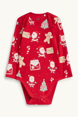 Tannenbaum und Lebkuchenmann - Baby-Weihnachts-Body