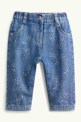 Blümchen - Baby-Thermojeans