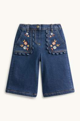 Floral - baby jeans - thermal jeans