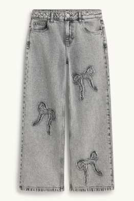 Fiocco - jeans a gamba ampia - vita media
