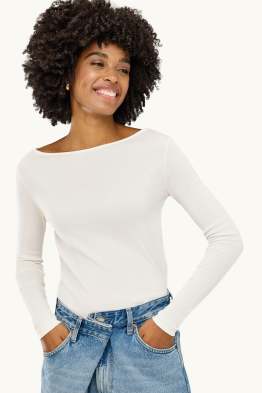 Langarmshirt - Slim Fit