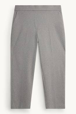 Pantaloni de stofă - talie înaltă - tapered fit - structurați