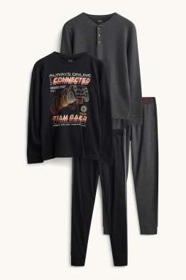 Lot de 2 - manette de jeux vidéo - pyjama - 4 pièces