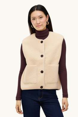 Gilet effetto peluche