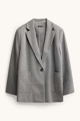 Blazer long - regular fit - finition texturée
