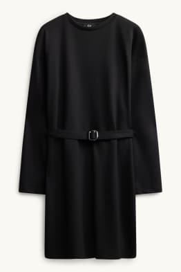 Fit & Flare Kleid mit Gürtel