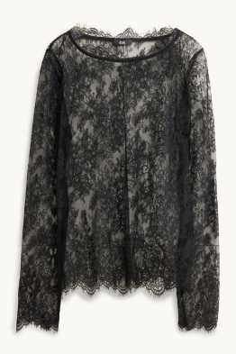 Blouse van kant