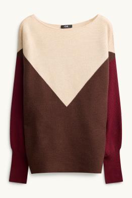 Pullover - gerippt