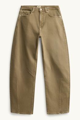 Barrel jeans - talie medie
