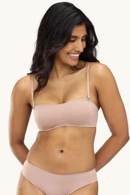 Invisible bandeau bra - padded