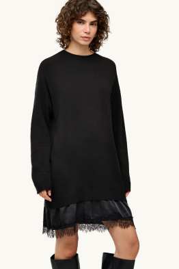 Robe en maille - look 2-en-1