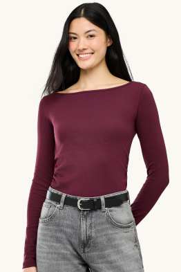 Langarmshirt - Slim Fit