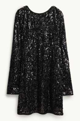 Pailletten-Kleid - Straight Fit