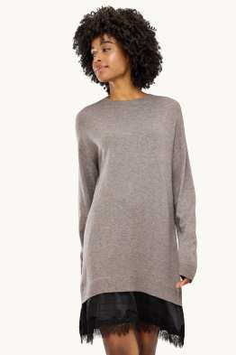 Rochie din tricot - aspect 2 în 1
