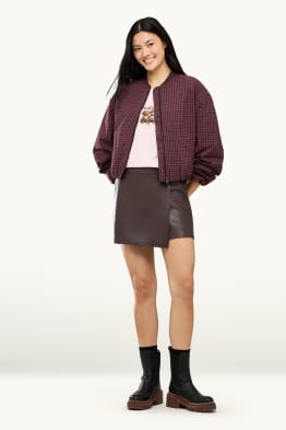Gonna pantalone - similpelle