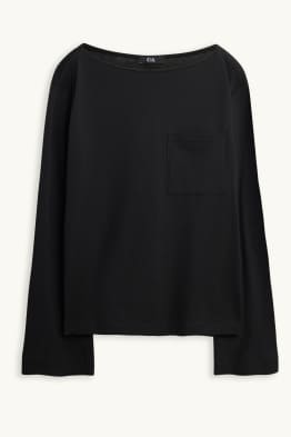 Tricou cu mânecă lungă - relaxed fit