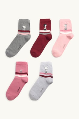 Multipack of 5 - socks with motif - Peanuts