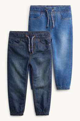 Lot de 2 - slim jean - jeans chauds