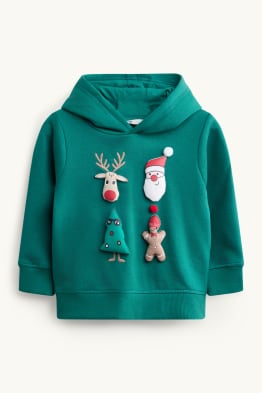 Rentier und Weihnachtsmann - Weihnachts-Hoodie