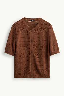 Cardigan tricotat - structurat