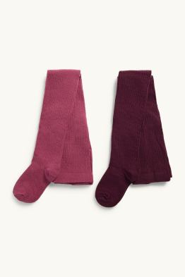 Multipack 2er - Strumpfhose - gerippt
