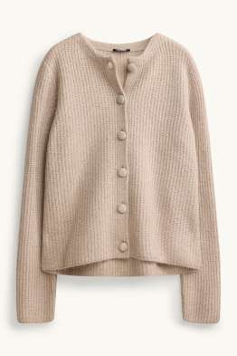 Gilet en maille - finition côtelée