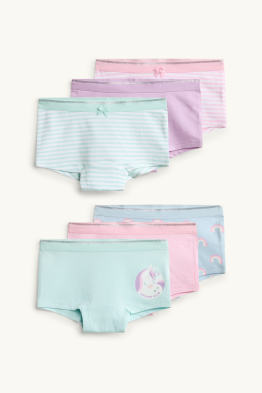 Lot de 7 - licorne et arc-en-ciel - caleçons