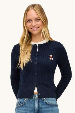 Cardigan - cable knit pattern