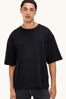 T-shirt - oversize - tessuto tramato
