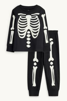 Halloween - skeleton - pyjamas - 2 piece - glow-in-the-dark
