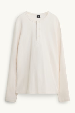 Tricou cu mânecă lungă - relaxed fit - structurat