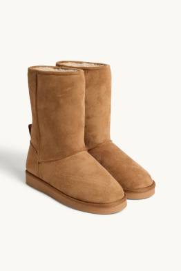 Stiefel - Velourslederimitat