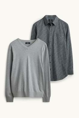 Conjunt - jersei i camisa formal - 2 peces