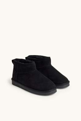 Ankle Boots - Velourslederimitat