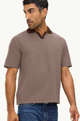 Poloshirt - relaxed fit - gestreept